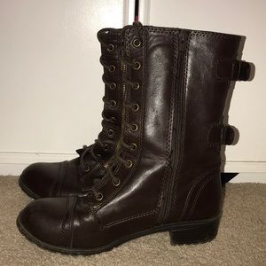 Brown Combat Boots
